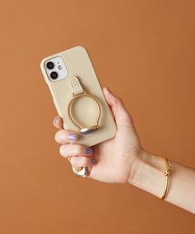 Hashibami | 【HASHIBAMI】天然石リング iPhoneケース ※iPhone 12mini用(スマホケース/カバー)