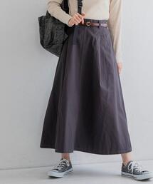 coen | ロングフレアワークスカート(スカート)