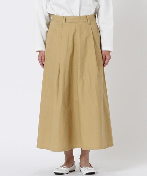 coen（コーエン）の「ロングフレアワークスカート（スカート・レディース・オリーブ/ダークグレー/ベージュ・MEDIUM/SMALL）」の13枚目の写真