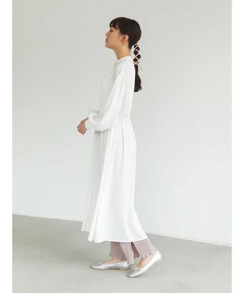 SLURR(スラ―)の「プリーツメローフリルフレアパンツ(その他パンツ・レディース・ベージュ/ミント/ピンク系その他・FREE)」の6枚目の写真