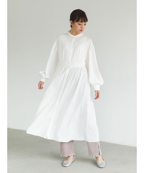 SLURR(スラ―)の「プリーツメローフリルフレアパンツ(その他パンツ・レディース・ベージュ/ミント/ピンク系その他・FREE)」の7枚目の写真