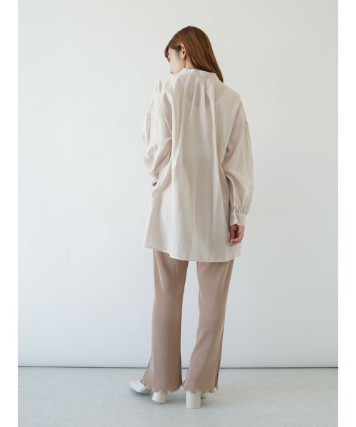 SLURR(スラ―)の「プリーツメローフリルフレアパンツ(その他パンツ・レディース・ベージュ/ミント/ピンク系その他・FREE)」の15枚目の写真