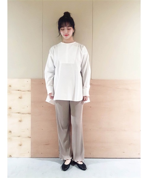 SLURR(スラ―)の「プリーツメローフリルフレアパンツ(その他パンツ・レディース・ベージュ/ミント/ピンク系その他・FREE)」の16枚目の写真