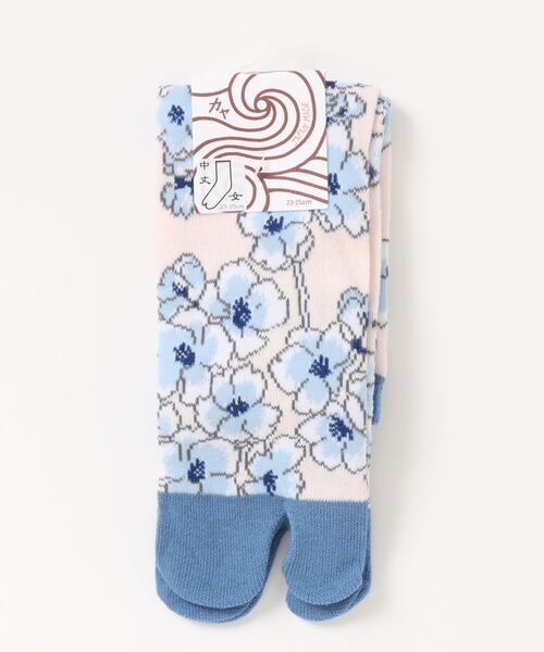 カヤ（カヤ）の「【カヤ】足袋型くつ下23～25cm しだれ桜（ソックス/靴下・レディース・パープル/ピンク/ブルー・FREE）」の12枚目の写真