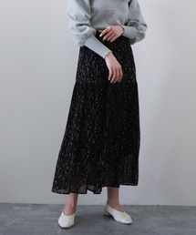 ティアード消しプリーツスカート
