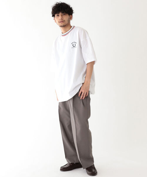 Evisen ブラウン ダブルプリーツ スラックス XL 2タックワイドスラックスパンツ｜ACLENT（アクレント）