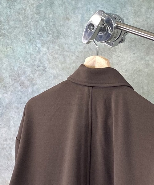 Beno（ビーノ）の「ストレッチカットジョーゼット ワイドシルエット ダブルテーラード ジャケット（テーラードジャケット・メンズ・ブラック/ブラウン/オリーブ/ネイビー/グレー/チャコールグレー/ベージュ/ワイン・L/M/XL）」の13枚目の写真