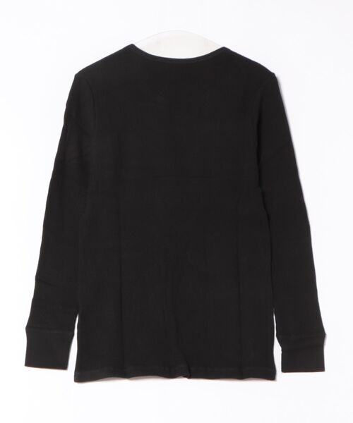 PARKS TOKYO SELECT(パークストウキョウセレクト)の「【BS】ワッフルロングスリーブ(クルーネック)(Tシャツ/カットソー・メンズ・ホワイト/ブラック/杢グレー/ネイビー/ライトピンク・MEDIUM/LARGE)」の6枚目の写真