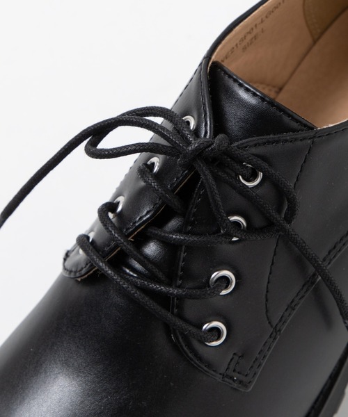 WEGO(ウィゴー)の「WEGO/レースアップヒールシューズ(ドレスシューズ・レディース・ブラック/アイボリー・MEDIUM/LARGE)」の4枚目の写真