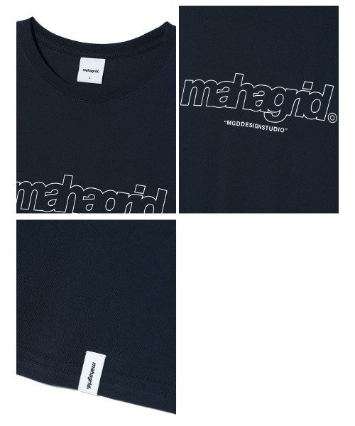 tシャツ 「mahagrid/マハグリッド」THIRD LOGO LS TEE/ サードロゴ　長袖Tシャツ レディース メンズ mahagrid/マハグリッド』ORIGIN LOGO LS TEE/オリジンロゴ 長袖T