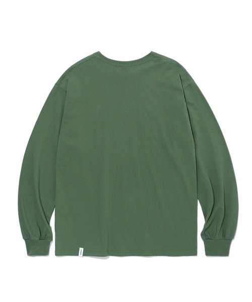 マハグリッド ロンT ロゴ 長袖カットソー グリーン S 綿100% b188 MAHAGRID tシャツ 「mahagrid⁄マハグリッド」THIRD LOGO LS TEE