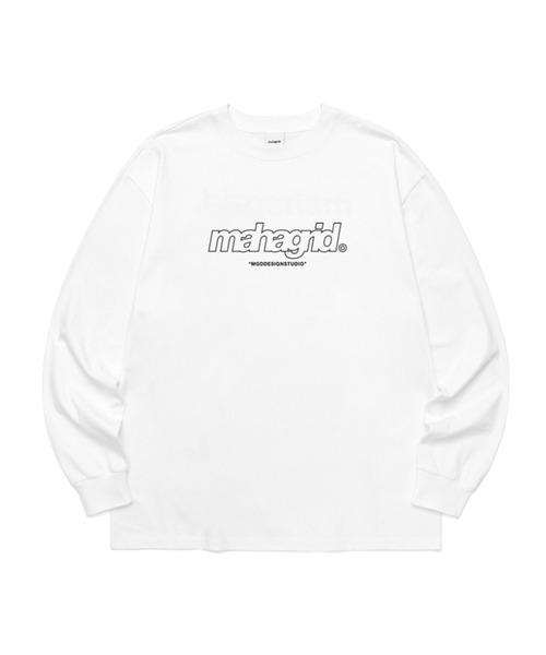 tシャツ 「mahagrid/マハグリッド」THIRD LOGO LS TEE/ サードロゴ　長袖Tシャツ レディース メンズ mahagrid/マハグリッド』THIRD LOGO LS TEE/ サードロゴ 長袖T
