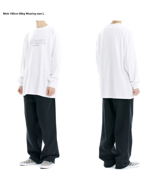 tシャツ 「mahagrid/マハグリッド」THIRD LOGO LS TEE/ サードロゴ　長袖Tシャツ レディース メンズ mahagrid/マハグリッド』THIRD LOGO LS TEE/ サードロゴ 長袖T