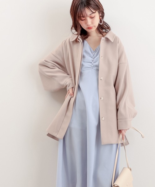 natural couture（ナチュラルクチュール）の「バックフリルおしゃれジャケット（その他アウター・レディース・グリーン系その他/グレイッシュベージュ/アイボリー・FREE）」の10枚目の写真