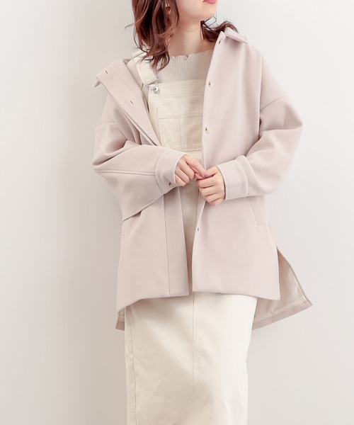 natural couture（ナチュラルクチュール）の「バックフリルおしゃれジャケット（その他アウター・レディース・グリーン系その他/グレイッシュベージュ/アイボリー・FREE）」の8枚目の写真