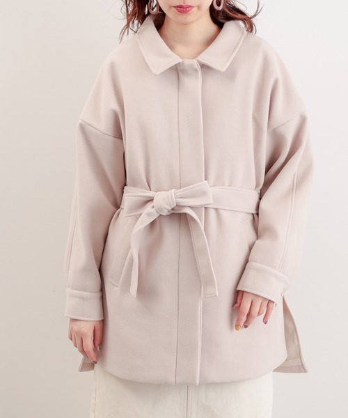 natural couture（ナチュラルクチュール）の「バックフリルおしゃれジャケット（その他アウター・レディース・グリーン系その他/グレイッシュベージュ/アイボリー・FREE）」の20枚目の写真