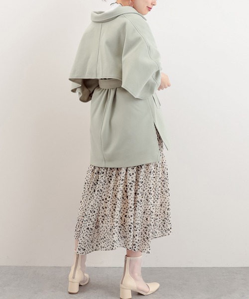 natural couture（ナチュラルクチュール）の「バックフリルおしゃれジャケット（その他アウター・レディース・グリーン系その他/グレイッシュベージュ/アイボリー・FREE）」の19枚目の写真