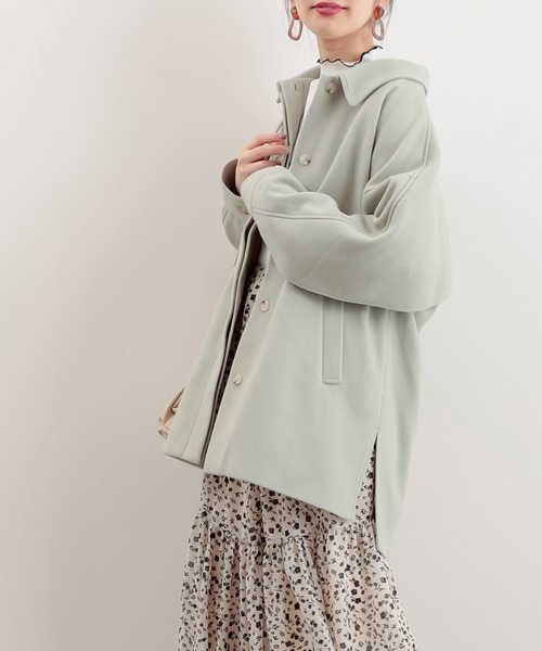 natural couture（ナチュラルクチュール）の「バックフリルおしゃれジャケット（その他アウター・レディース・グリーン系その他/グレイッシュベージュ/アイボリー・FREE）」の17枚目の写真