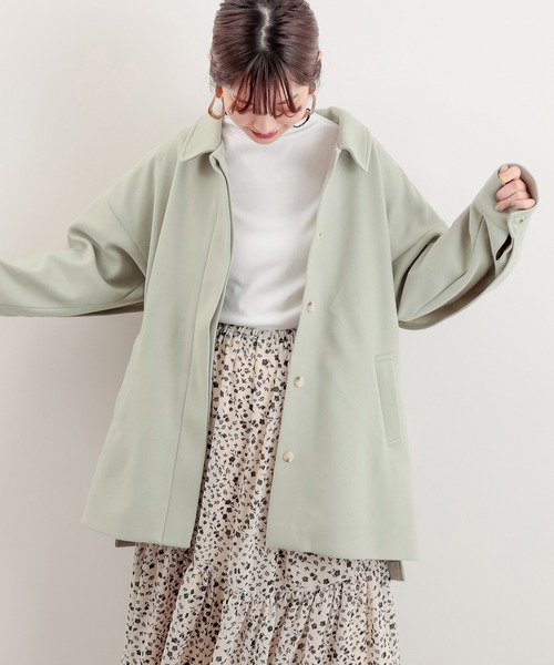 natural couture（ナチュラルクチュール）の「バックフリルおしゃれジャケット（その他アウター・レディース・グリーン系その他/グレイッシュベージュ/アイボリー・FREE）」の15枚目の写真