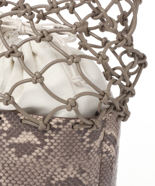 BARNYARDSTORM（バンヤードストーム）の「BARNYARDSTORM / ハンモックバッグ（かごバッグ・レディース・ブラック/ベージュ/ブラウン・FREE）」の10枚目の写真