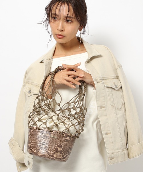 BARNYARDSTORM（バンヤードストーム）の「BARNYARDSTORM / ハンモックバッグ（かごバッグ・レディース・ブラック/ベージュ/ブラウン・FREE）」の12枚目の写真