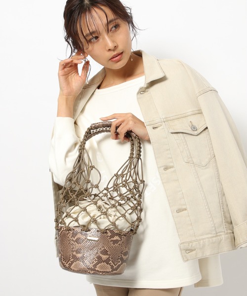 BARNYARDSTORM（バンヤードストーム）の「BARNYARDSTORM / ハンモックバッグ（かごバッグ・レディース・ブラック/ベージュ/ブラウン・FREE）」の16枚目の写真