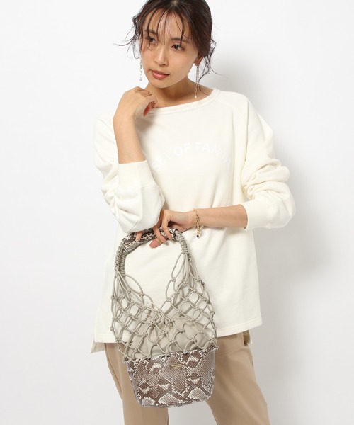 BARNYARDSTORM（バンヤードストーム）の「BARNYARDSTORM / ハンモックバッグ（かごバッグ・レディース・ブラック/ベージュ/ブラウン・FREE）」の5枚目の写真