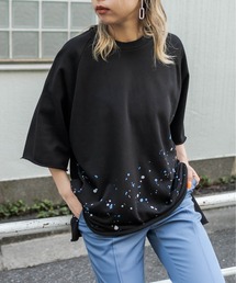 RASVOA | カットオフペイントＴ(Tシャツ/カットソー)