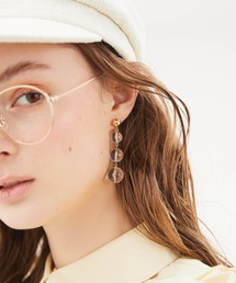 eimy istoire | トリオドロップクリアピアス(ピアス（両耳用）)