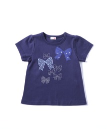 KP（ケーピー）の「リボンモチーフの半袖Tシャツ(100-130cm)（Tシャツ/カットソー・キッズ）」