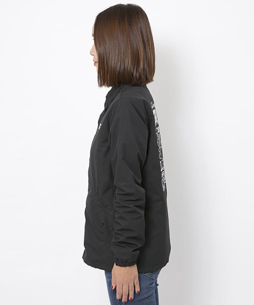 X-girl(エックスガール)の「【SEDA5月号掲載】SPRING COACH JACKET(ナイロンジャケット・レディース・ブラック/ピンク/グリーン・1/2)」の9枚目の写真