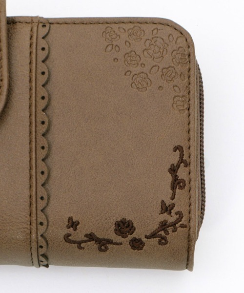 axes femme(アクシーズファム)の「ローズ刺繍長財布(財布・レディース・ピンク/ネイビー/ブラウン・MEDIUM)」の16枚目の写真
