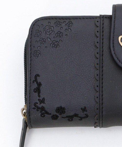 axes femme(アクシーズファム)の「ローズ刺繍長財布(財布・レディース・ピンク/ネイビー/ブラウン・MEDIUM)」の17枚目の写真