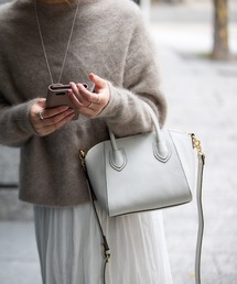 HAYNI | 【HAYNI / ヘイニ】 本革2wayショルダートートバッグ シエナ(型押し) スカーフ付き(ハンドバッグ)