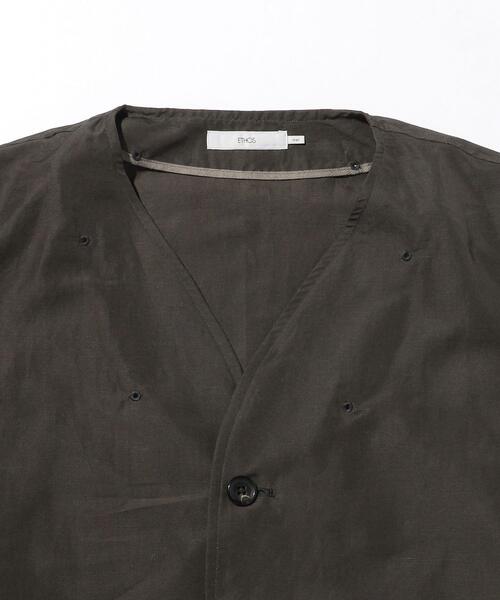 ETHOS(エトス)の「<ETHOS(エトス)> JP SHT/シャツ(シャツ/ブラウス・メンズ・ダークグレー・MEDIUM/LARGE)」の4枚目の写真
