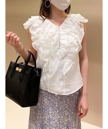 SNIDEL | バックデザインフリルブラウス(シャツ/ブラウス)