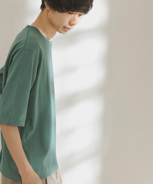 FORK&SPOON（フォークアンドスプーン）の「FORK&SPOON　オーガニックコットン5分袖Tシャツ（Tシャツ/カットソー・メンズ・ブラウン/オフホワイト/ブルー・4/5）」の11枚目の写真