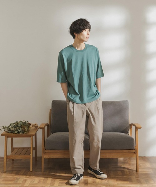 FORK&SPOON（フォークアンドスプーン）の「FORK&SPOON　オーガニックコットン5分袖Tシャツ（Tシャツ/カットソー・メンズ・ブラウン/オフホワイト/ブルー・4/5）」の12枚目の写真