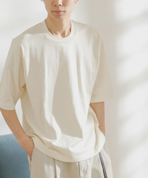 FORK&SPOON（フォークアンドスプーン）の「FORK&SPOON　オーガニックコットン5分袖Tシャツ（Tシャツ/カットソー・メンズ・ブラウン/オフホワイト/ブルー・4/5）」の13枚目の写真