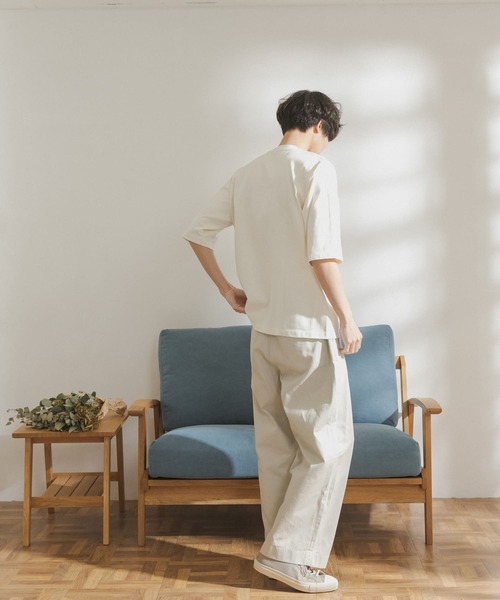 FORK&SPOON（フォークアンドスプーン）の「FORK&SPOON　オーガニックコットン5分袖Tシャツ（Tシャツ/カットソー・メンズ・ブラウン/オフホワイト/ブルー・4/5）」の17枚目の写真