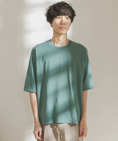 FORK&SPOON（フォークアンドスプーン）の「FORK&SPOON　オーガニックコットン5分袖Tシャツ（Tシャツ/カットソー・メンズ・ブラウン/オフホワイト/ブルー・4/5）」の18枚目の写真