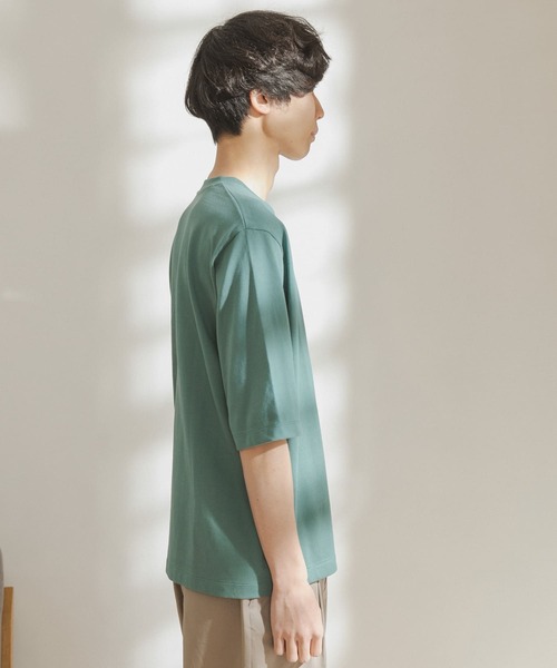 FORK&SPOON（フォークアンドスプーン）の「FORK&SPOON　オーガニックコットン5分袖Tシャツ（Tシャツ/カットソー・メンズ・ブラウン/オフホワイト/ブルー・4/5）」の19枚目の写真