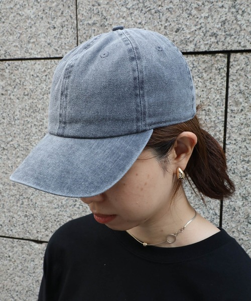 newhattan（ニューハッタン）の「newhattan/コットンキャップ（キャップ・メンズ・ホワイト/オフホワイト/ブラック/ブラック系その他/チャコールグレー/ブラウン/オリーブ/ライトブルー/インディゴブルー/カーキ/レッド系その他/グレー系その他/ダークグリーン/ベージュ系その他/ブルー系その他/グリーン系その他2/グレー系その他2/ブラック系その他2/ネイビー/オレンジ系その他・FREE）」の7枚目の写真