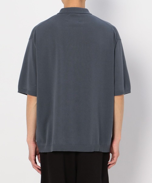 ROBERTO COLLINA（ロベルトコリーナ）の「【roberto collina】〈別注〉ハーフジップ 半袖ポロニット MEN（ポロシャツ・メンズ・ブラック/オリーブ/カーキ/ブルー・MEDIUM/LARGE）」の15枚目の写真