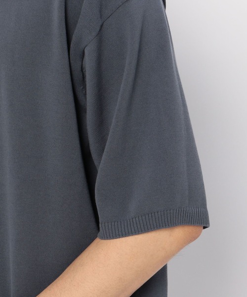 ROBERTO COLLINA（ロベルトコリーナ）の「【roberto collina】〈別注〉ハーフジップ 半袖ポロニット MEN（ポロシャツ・メンズ・ブラック/オリーブ/カーキ/ブルー・MEDIUM/LARGE）」の17枚目の写真