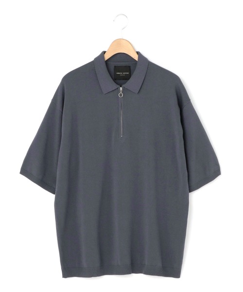 ROBERTO COLLINA（ロベルトコリーナ）の「【roberto collina】〈別注〉ハーフジップ 半袖ポロニット MEN（ポロシャツ・メンズ・ブラック/オリーブ/カーキ/ブルー・MEDIUM/LARGE）」の19枚目の写真