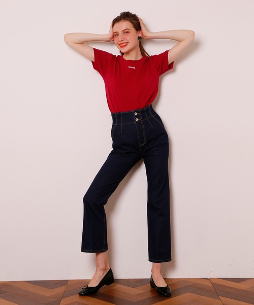 Seemi. byNICECLAUP（ シーミーバイナイスクラップ）の「Seemi Tee（Tシャツ/カットソー・レディース・ホワイト/ブラック/レッド・FREE）」の9枚目の写真