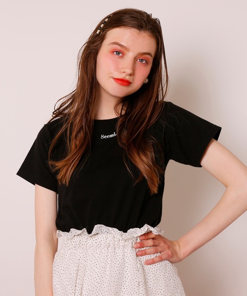 Seemi. byNICECLAUP（ シーミーバイナイスクラップ）の「Seemi Tee（Tシャツ/カットソー・レディース・ホワイト/ブラック/レッド・FREE）」の17枚目の写真