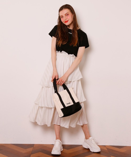 Seemi. byNICECLAUP（ シーミーバイナイスクラップ）の「Seemi Tee（Tシャツ/カットソー・レディース・ホワイト/ブラック/レッド・FREE）」の18枚目の写真