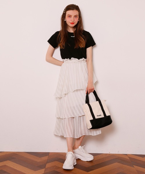 Seemi. byNICECLAUP（ シーミーバイナイスクラップ）の「Seemi Tee（Tシャツ/カットソー・レディース・ホワイト/ブラック/レッド・FREE）」の20枚目の写真